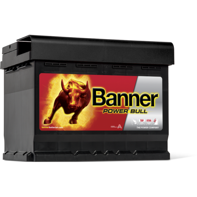 Μπαταρία Banner P6219 62Ah Power Bull / Volt: 12 / EN: 550 / Πολικότητα: Δεξιά το + ΤΟΠΟΘΕΤΗΜΕΝΗ