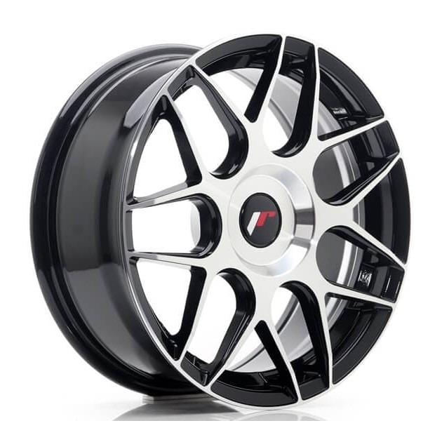 JR18 18x8.5 ET40 5x112/114 Black Machined - Japan Racing - Κωδικός: JR-11910