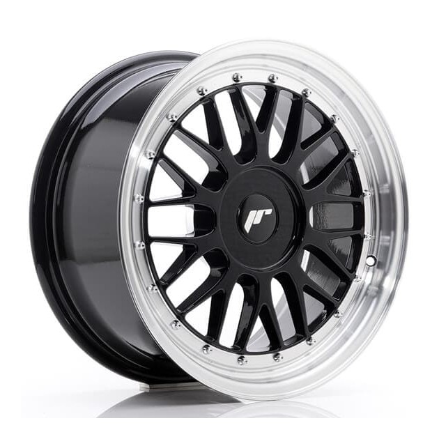 JR23 17x8 ET20-45 BLANK Gloss Black w/Machined Lip - Japan Racing - Κωδικός: JR-16900