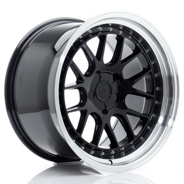 JR40 18x9.5 ET15-35 5H BLANK Glossy Black w/Machined Lip - Japan Racing - Κωδικός: JR-33230