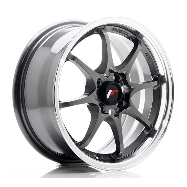 JR5 16x7 ET30 4x100/108 Gun Metal w/Machined Lip - Japan Racing - Κωδικός: JR-34240