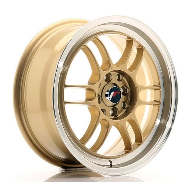 JR7 16x7 ET38 4x100/114 Gold w/Machined Lip - Japan Racing - Κωδικός: JR-35620