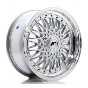 JR9 17x8.5 ET35 5x112/120 Silver w/Machined Lip+Silver Rivets - Japan Racing - Κωδικός: JR-36910
