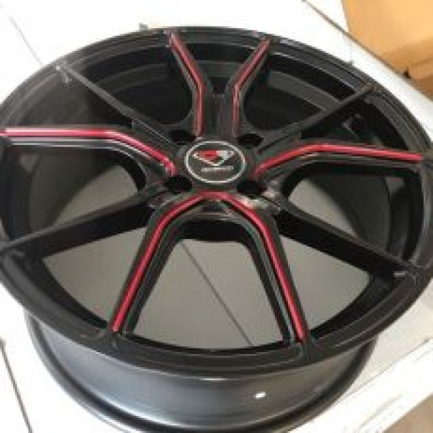 ZA 6.5-16 4X100 40x73.1 STW531 Black with red spokes ET CB | Κωδικός: DC6516410040DFBMW