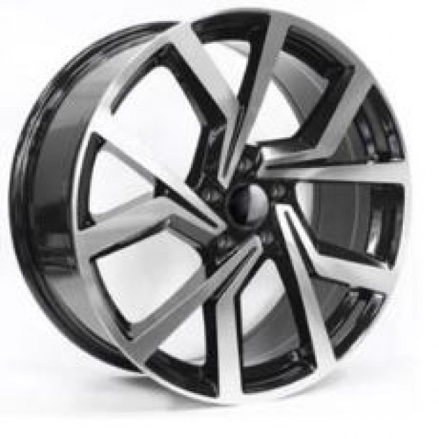 ZA 7.0x17-5x112 40x57.1 Black Polished 270  ET VW Style CB | Κωδικός: CPE-270-03