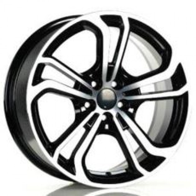 ZA 7.5x17-5x100 40x57.1 Black Polished 215  ET VW Style CB | Κωδικός: CPE-A215-01