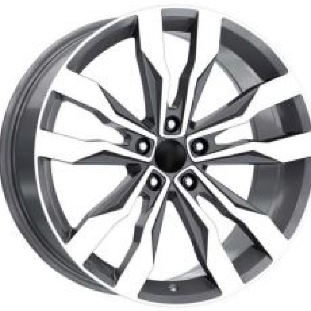 ZA 8.5x19 5x112 38x57.1 Gun metal diamond 789  ET VW Style CB | Κωδικός: CPE-DY789-03