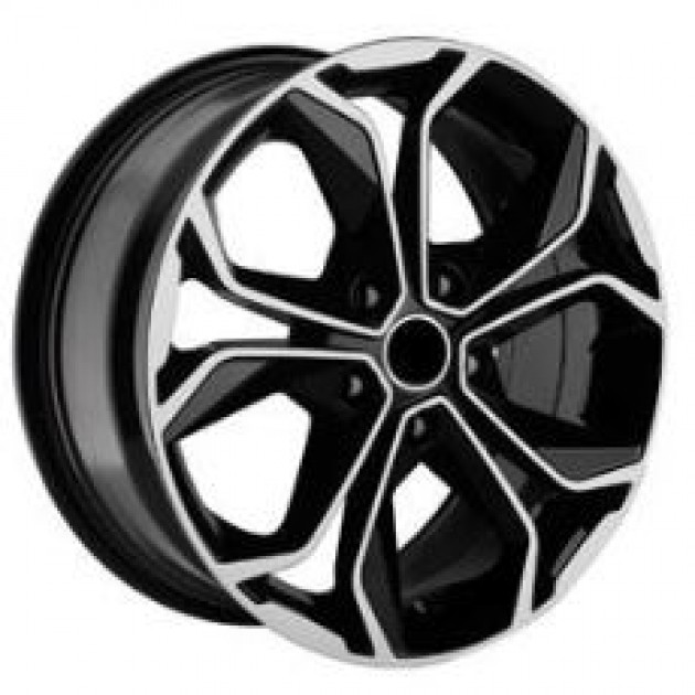 ZA 7.0x17 4x100 35x60.1 Black gloss diamond cut 166  ET RENAULT Style CB | Κωδικός: CPE-DY166-01