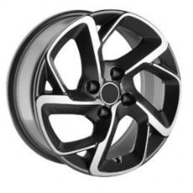 ZA 6.5x16 4x108 25x65.1 Gunmetal with diamond cut 114  ET CITROEN Style CB | Κωδικός: CPE-RC114-01