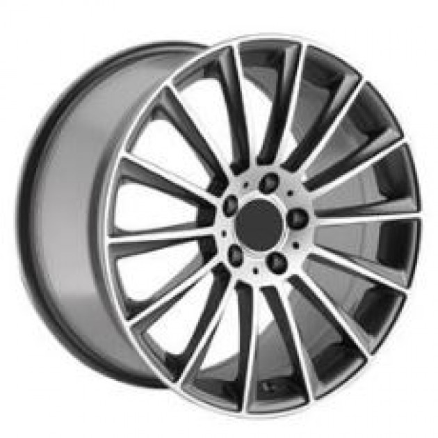 ZA 7.5x17 5x112 35x66.6 Gunmetal with diamond cut 130  ET MERCEDES Style CB | Κωδικός: CPE-DY130-01