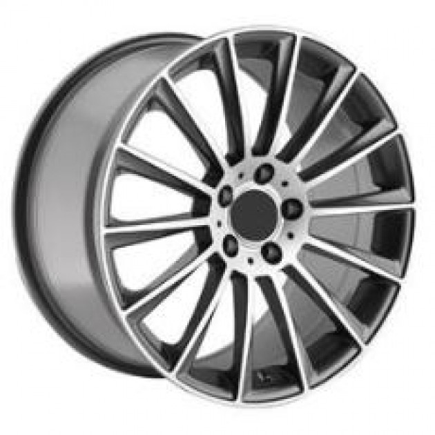 ZA 8.0x18 5x112 43x66.6 Gunmetal with diamond cut 125 126  ET MERCEDES Style staggered CB | Κωδικός: CPE-DY125-01