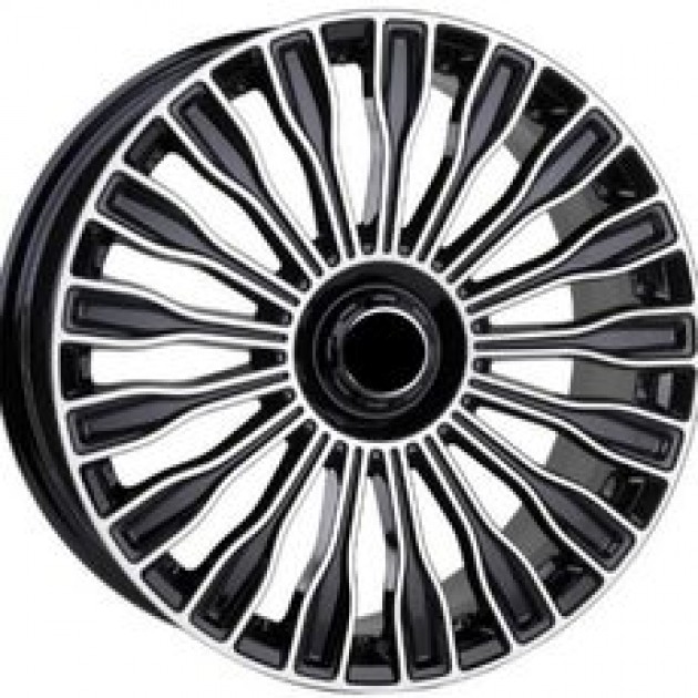 ZA 7.5x17 5x112 35x66.6 Black gloss diamond cut 336  ET Mercedes Style CB | Κωδικός: CPE-RC336-01