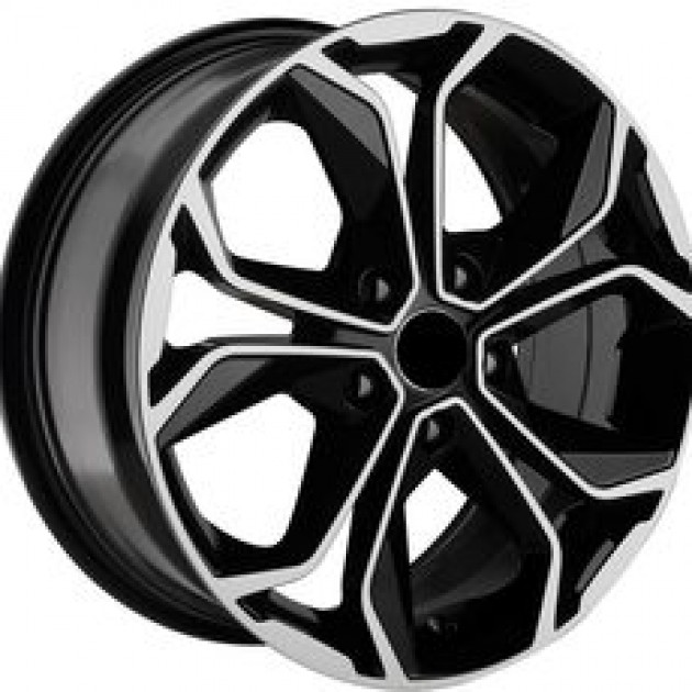 ZA 7.0x17 4x100 35x67.1 Black gloss diamond cut 166  ET RENAULT Style CB | Κωδικός: CPE-RC166-02