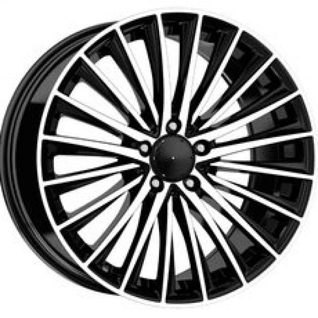 ZA 7.5x17 5x112 35x66.6 Black gloss diamond cut 987  ET Mercedes Style CB | Κωδικός: CPE-DY987-01