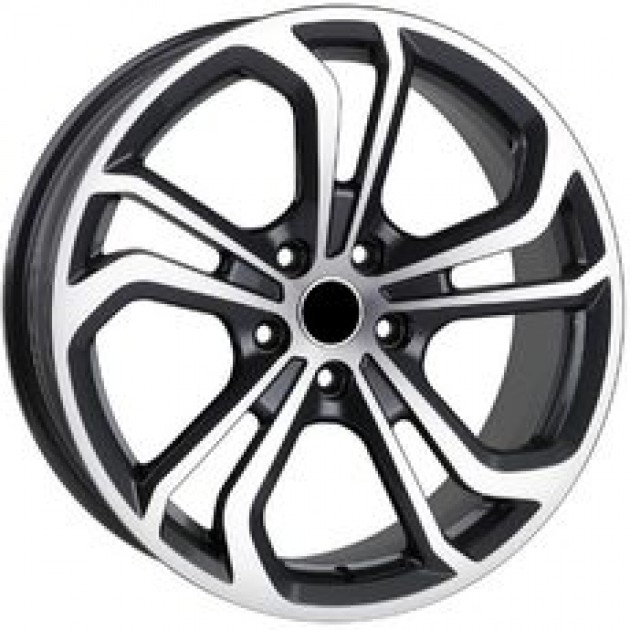 ZA 6.5x16 5x112 35x57.1 Black gloss diamond cut 214  ET VW Style CB | Κωδικός: CPE-RC214-02