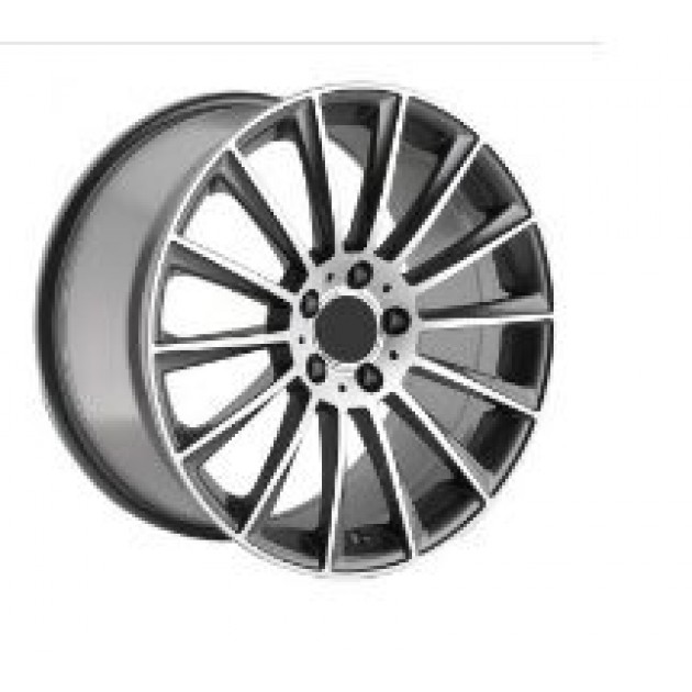 ZA 7.5x17 5x112 43x66.6 Gunmetal with diamond cut 1017  ET MERCEDES Style CB | Κωδικός: CPE-RC1017-08