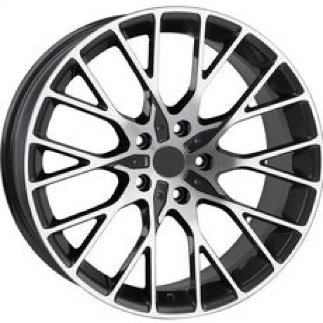 ZA 8.0x18 5x112 30x66.6 Black diamond cut 203 204  ET BMW Style staggered CB | Κωδικός: CPE-RC203-03