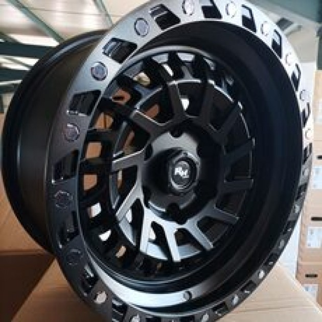 ZA 9.0x17 6x139.7 0x106.1 3012 Black Matt ET machine dark tint CB | Κωδικός: RI-3012-01