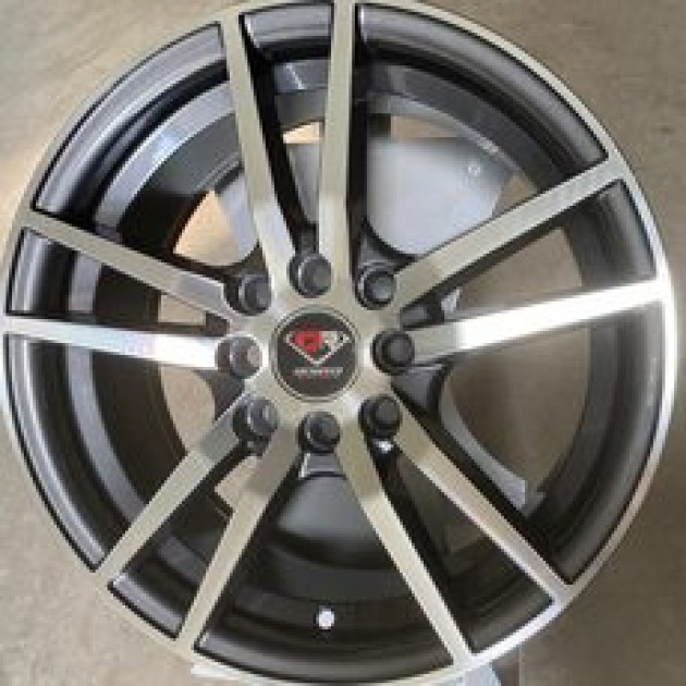 ZA 6.5-15 8X100-114.3 38x73.1 VW20 Gunmetal machined polished DGM+M ET CB | Κωδικός: DC206515388100DGM