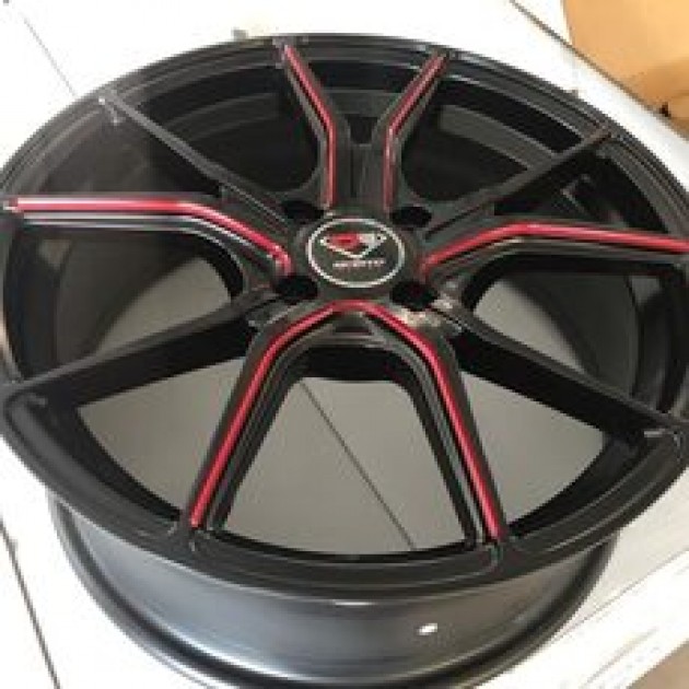 ZA 8.0-18 5X112 35x66.6 STW531 Black  ET milling window CB red coating B+MW+TR2 | Κωδικός: DC8185112633BR