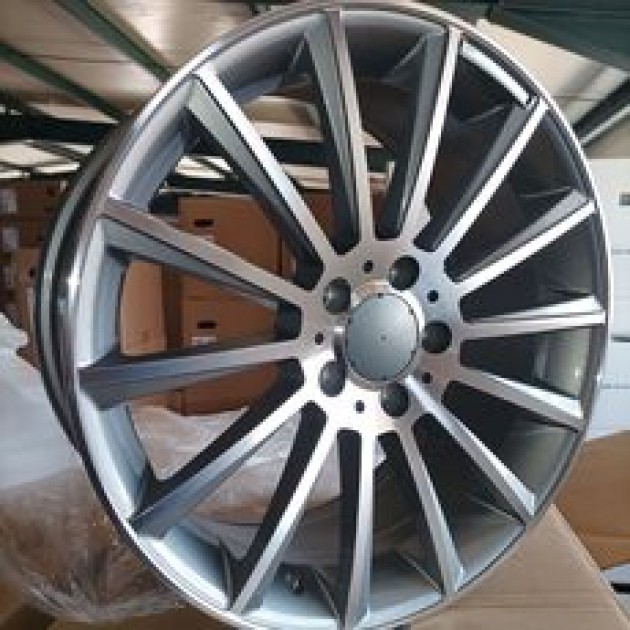 ZA 8.0x18 5x112 38x66.6 Gunmetal with diamond cut 0236  (1017)  ET MERCEDES Style CB | Κωδικός: RI-21944-39