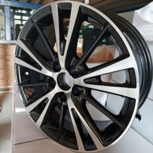 ZA 6.5x16 5x100 35x54.1 Black gloss diamond cut 66155  ET TOYOTA Style (flat hole) CB | Κωδικός: RI-1983-27166155