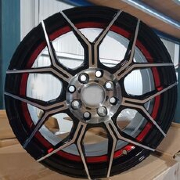 ZA 6.5-15 8x100x114.3 35 ET73.1 ZT524 Black diamond red inner VOSSEN STYLE CB | Κωδικός: RI-ZT524-01