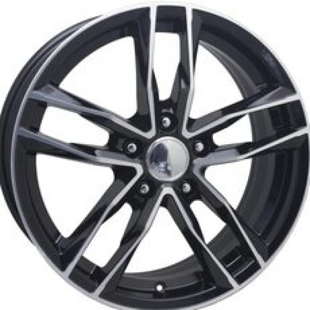 ZA 7.5x17 5x112 45x66.6 Black diamond cut 187  ET AUDI Style CB | Κωδικός: CPE-DY187-01