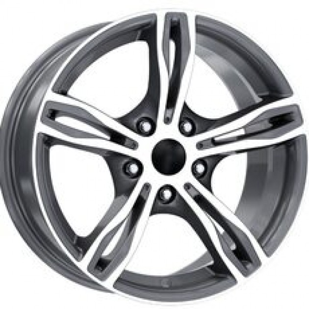 ZA 8.0x17 5x120 34x72.6 Gunmetal with diamond cut 492  ET BMW Style CB | Κωδικός: CPE-DY492-01